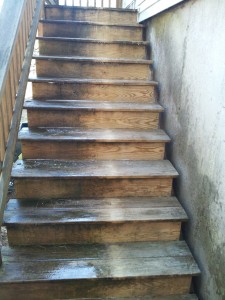 Pressure Treated Deck and Stairs 