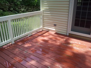 Painted Deck Cleaned 